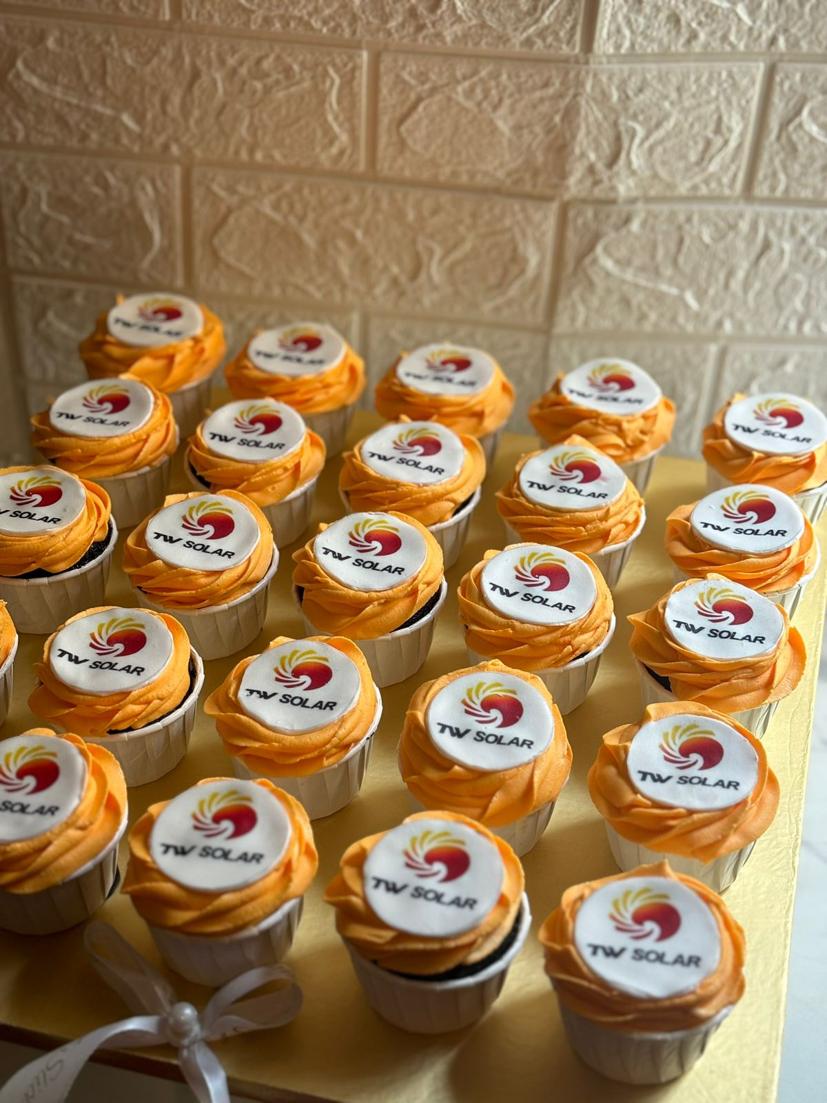 Edible Logo Cupcakes