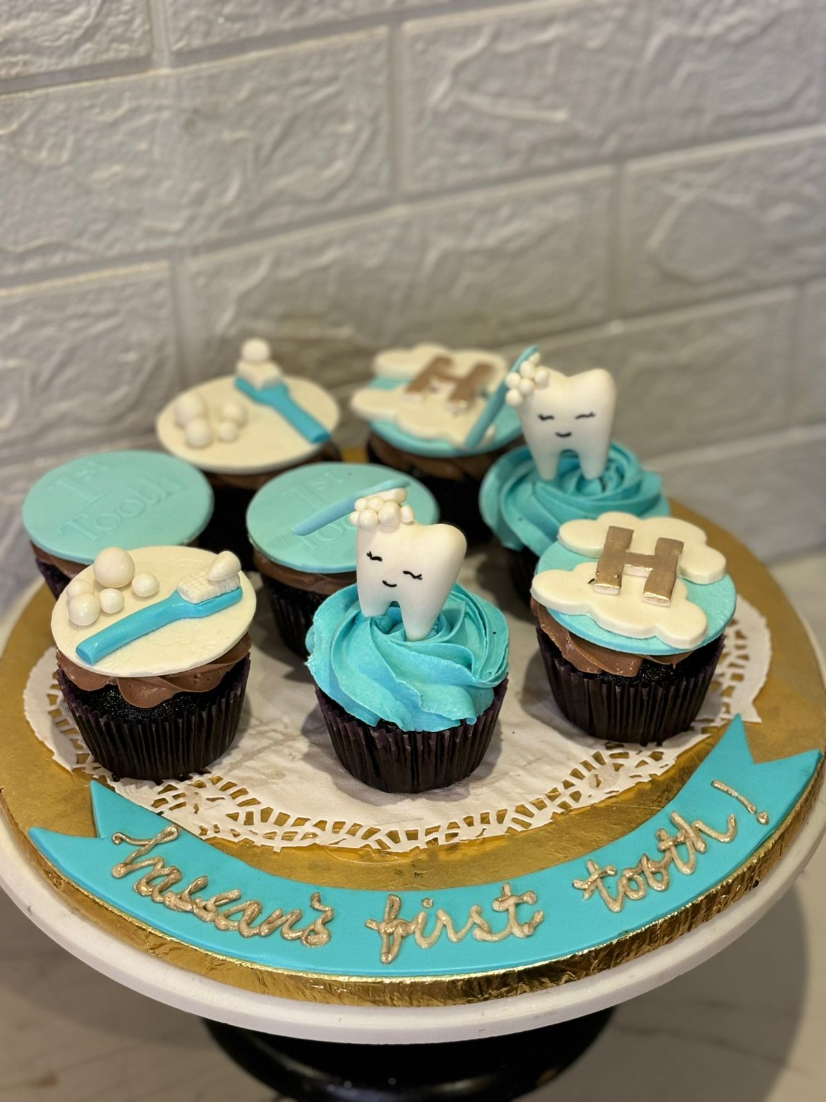 First Tooth Cupcakes