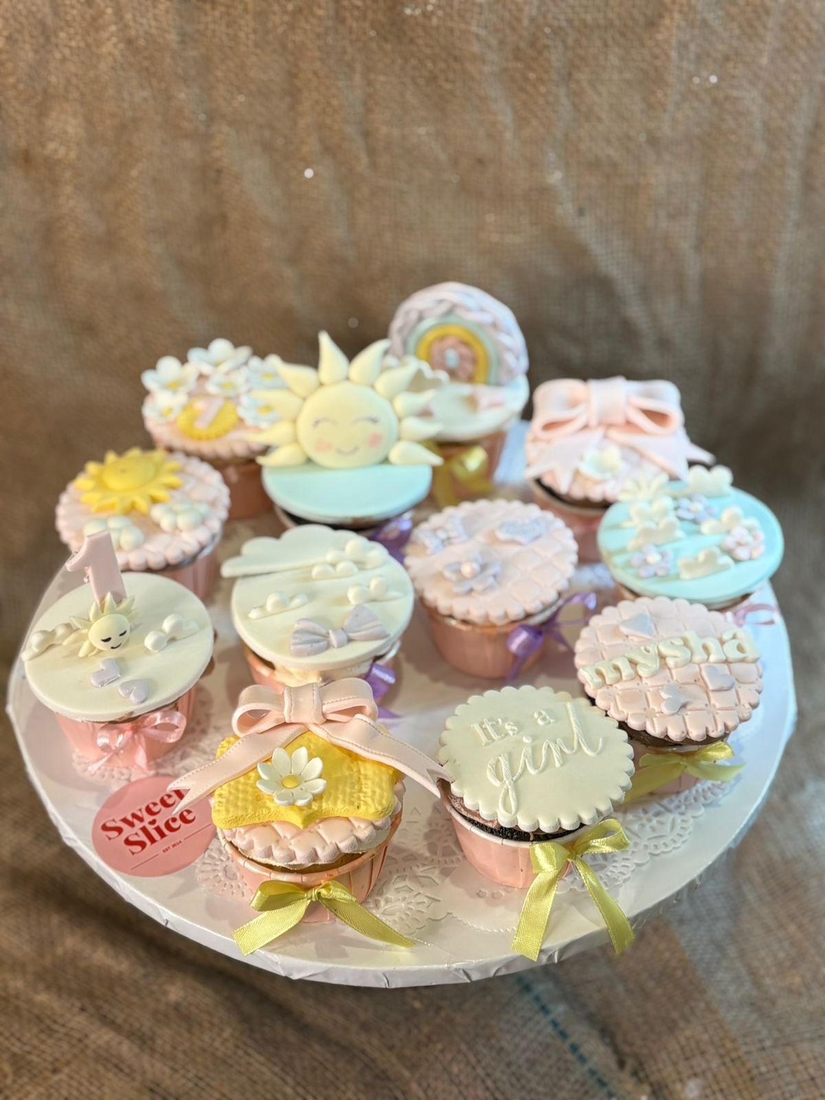 Pastel Sunshine Cupcakes