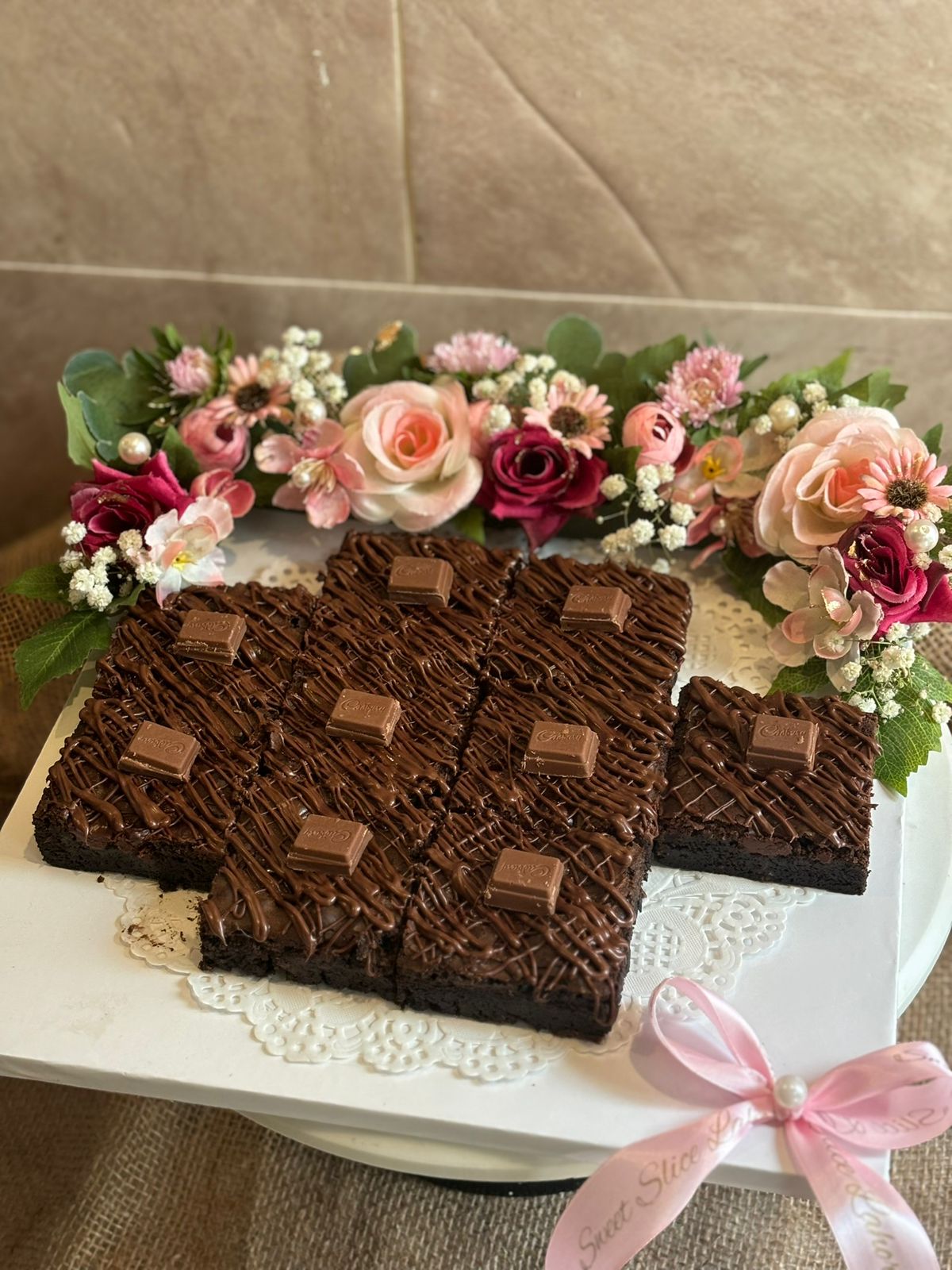 Cadbury and Nutella Brownie Platter