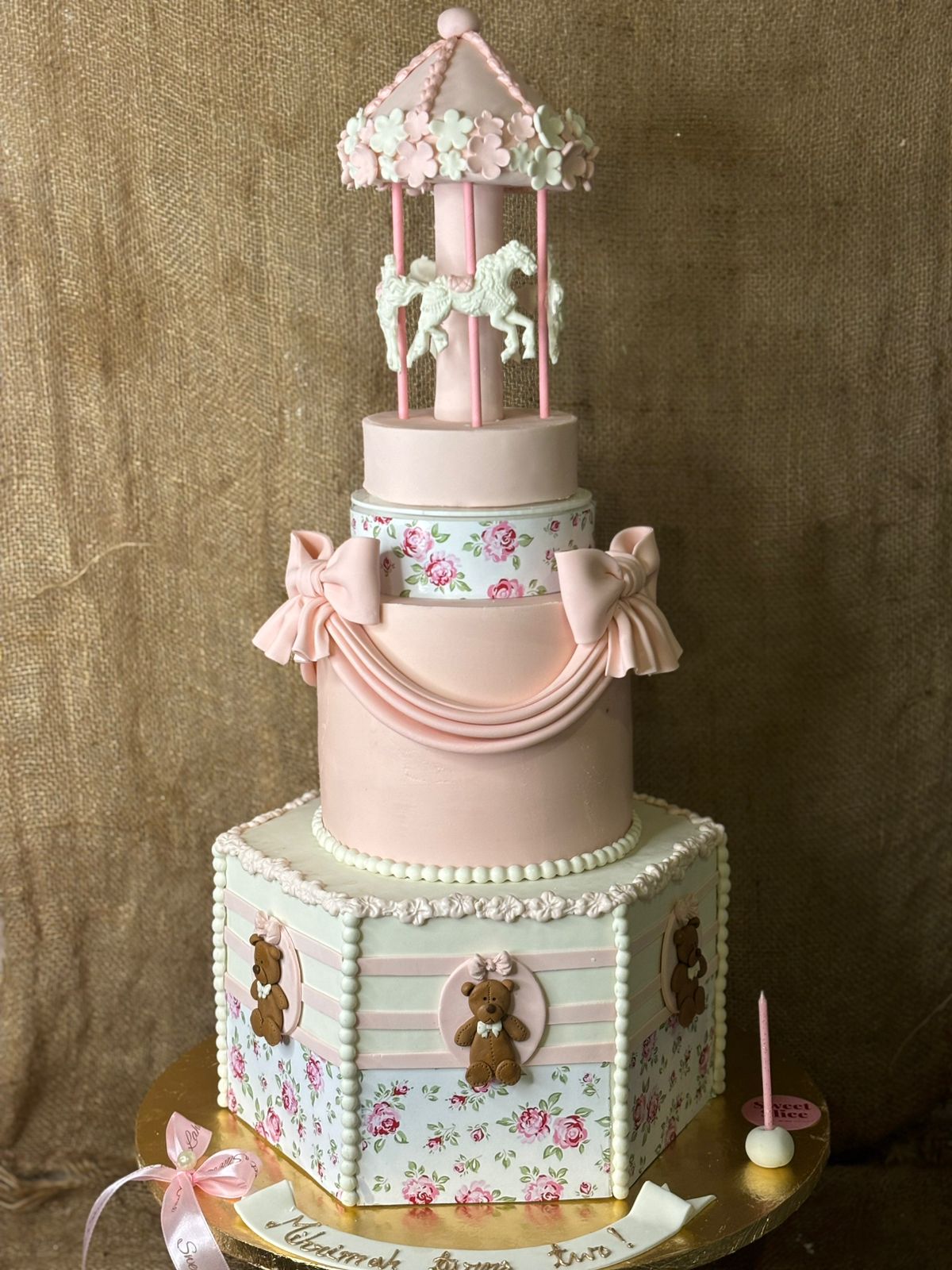 Blush Carousel Dream Cake