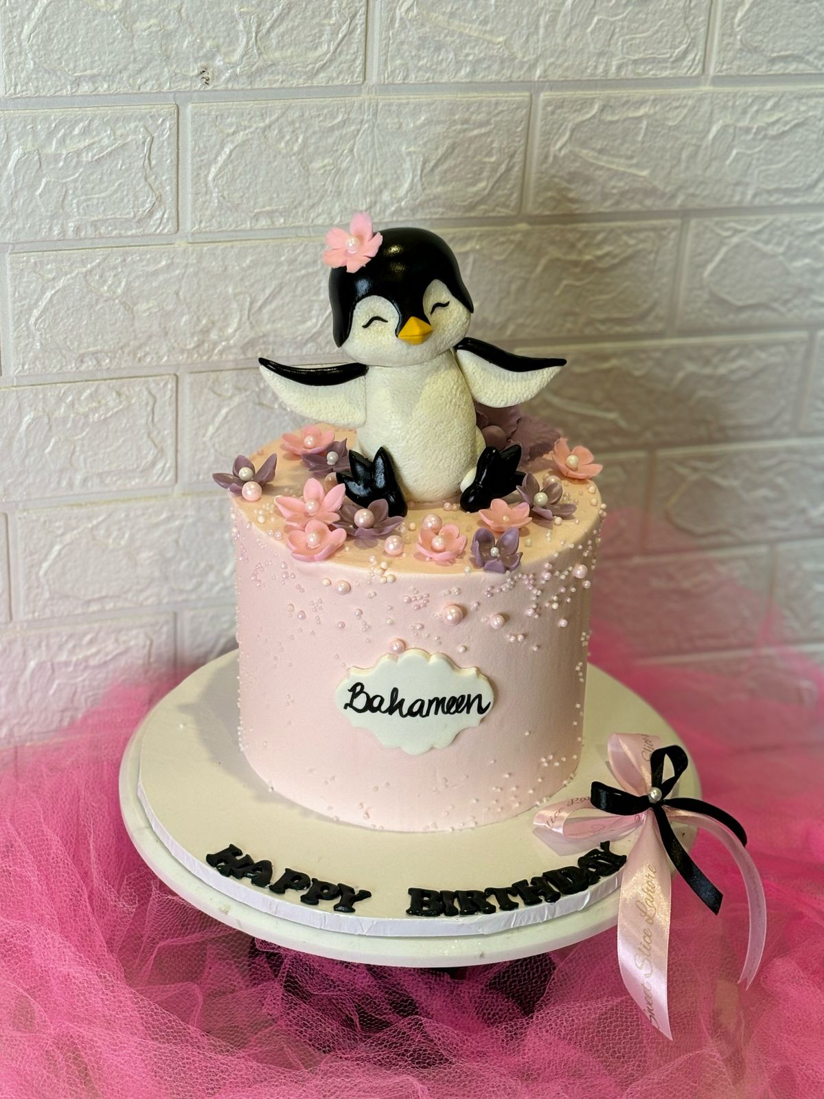 Penguin Princess Celebration Cake (3 lbs)