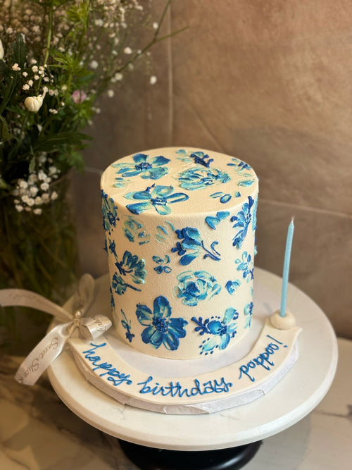 Blue Blossom Delight Cake (3 lbs)