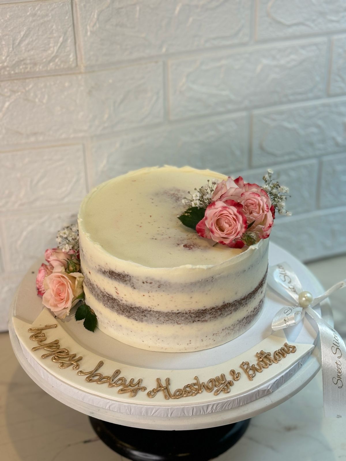Rustic Rose Birthday Cake (2 lbs)