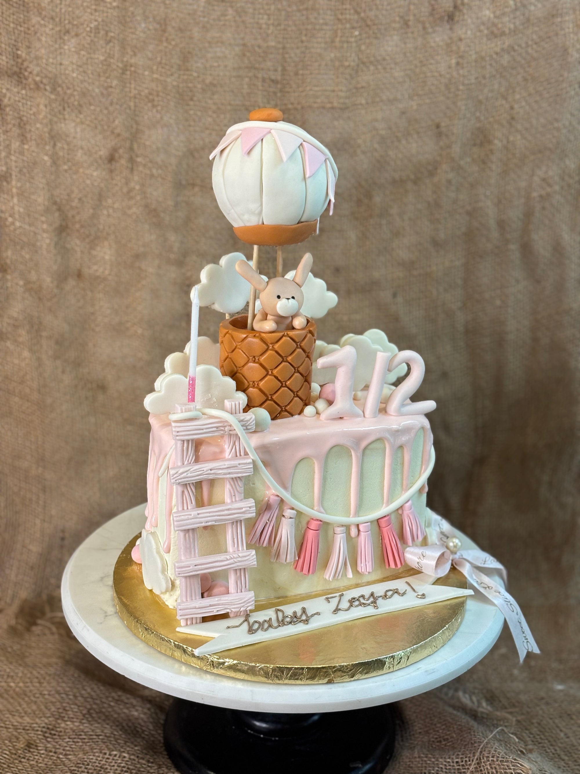 Whimsical Half-Birthday Balloon Cake (3 lbs)