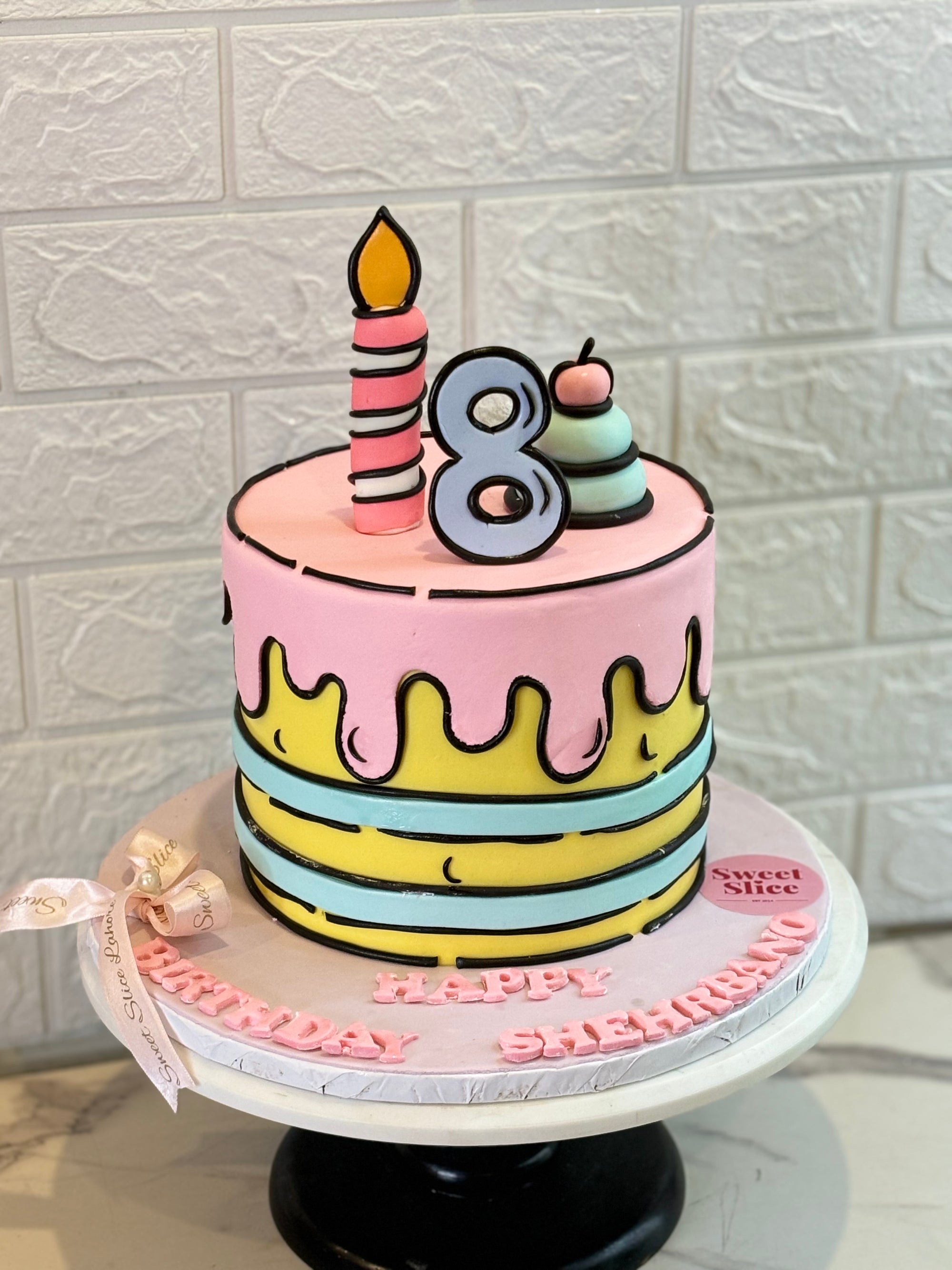 Cartoon Pop Birthday Cake (3 lbs)
